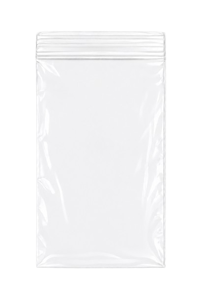 Bolsa Plana Transparente con Zipper